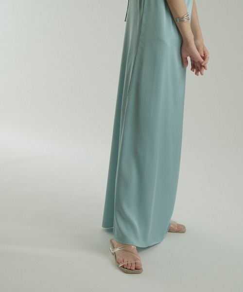 CIAOPANIC(チャオパニック)の「【SCENE by ciaopanic/シーン バイ チャオパニック】サテンキャミワンピース/WEB・一部店舗限定(ワンピース・レディース・ブルー/ライトグリーン・FREE)」の20枚目の写真