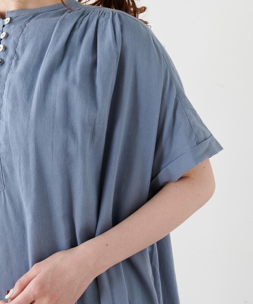 PUAL CE CIN（ピュアルセシン）の「インドコットンボイルワンピース（ワンピース・レディース・ブラック/ベージュ/ブルー/ローズ・FREE）」の15枚目の写真