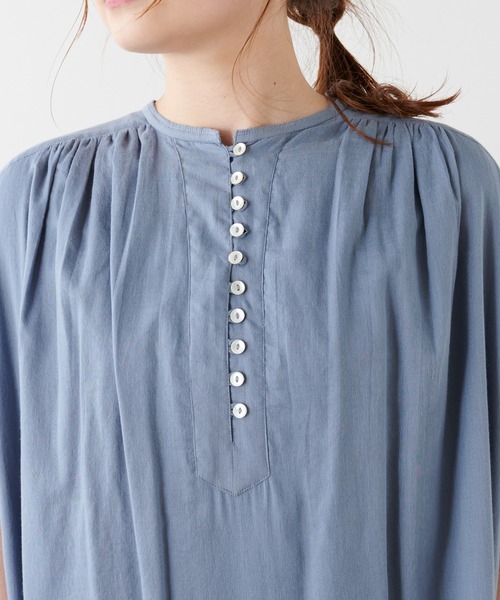 PUAL CE CIN（ピュアルセシン）の「インドコットンボイルワンピース（ワンピース・レディース・ブラック/ベージュ/ブルー/ローズ・FREE）」の14枚目の写真