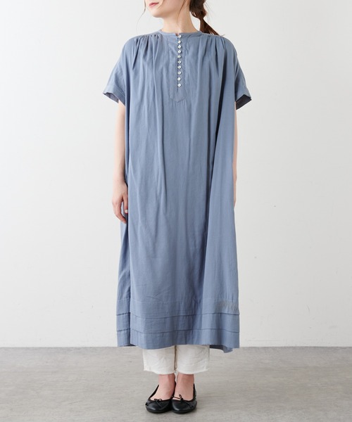 PUAL CE CIN（ピュアルセシン）の「インドコットンボイルワンピース（ワンピース・レディース・ブラック/ベージュ/ブルー/ローズ・FREE）」の10枚目の写真