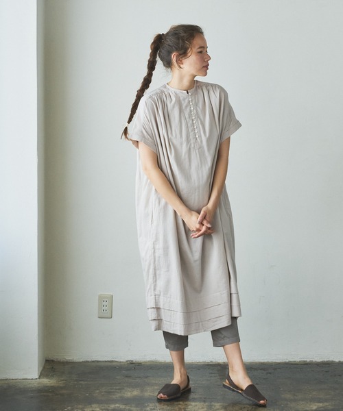 PUAL CE CIN（ピュアルセシン）の「インドコットンボイルワンピース（ワンピース・レディース・ブラック/ベージュ/ブルー/ローズ・FREE）」の21枚目の写真