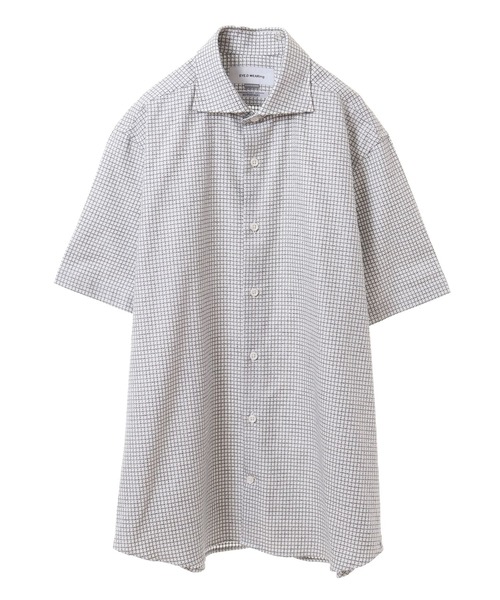 EYE. D WEARing（アイディウェアリング）の「EYE.D WEARingドビーチドリシャツ（シャツ/ブラウス・メンズ・ライトグレー/ネイビー・2/3/4）」の3枚目の写真