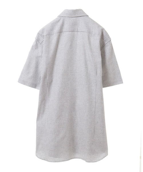 EYE. D WEARing（アイディウェアリング）の「EYE.D WEARingドビーチドリシャツ（シャツ/ブラウス・メンズ・ライトグレー/ネイビー・2/3/4）」の4枚目の写真