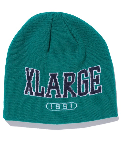 XLARGE（エクストララージ）の「COLLEGE LOGO BEENIE（キャップ・メンズ・ブラック/ネイビー/グリーン・ONE SIZE）」の10枚目の写真