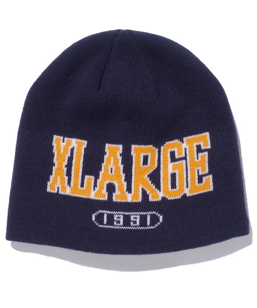 XLARGE（エクストララージ）の「COLLEGE LOGO BEENIE（キャップ・メンズ・ブラック/ネイビー/グリーン・ONE SIZE）」の11枚目の写真