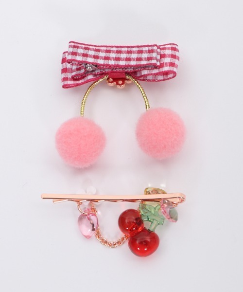 axes femme（アクシーズファム）の「さくらんぼヘアアクセSET