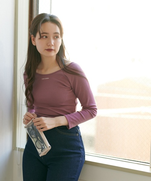 TINA：JOJUN（ティーナジョジュン）の「クリアポーチ TINA：JOJUN（ポーチ・レディース・ブラウン/ライトベージュ・F）」の9枚目の写真