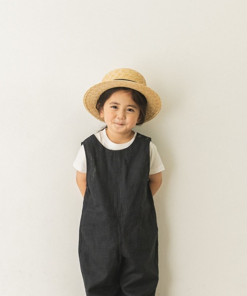 URBAN RESEARCH DOORS（アーバンリサーチドアーズ）の「【WEB限定】コットンリネンオールインワン(KIDS)（サロペット/オーバーオール・キッズ・ネイビー/ブラウン系その他・120/105/150/135）」の21枚目の写真