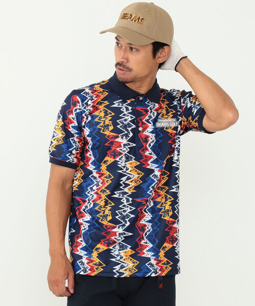 MEN'S＞BEAMS GOLF ORANGE LABEL / メンフィス柄 ポロシャツ【公式通販】