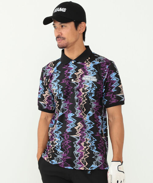 BEAMS - 【つかもち】BEAMS GOLF ORANGE LABEL メンフィス柄 MEN'S＞BEAMS GOLF ORANGE LABEL / メンフィス柄 ポロシャツ【公式通販】