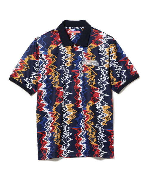 BEAMS - 【つかもち】BEAMS GOLF ORANGE LABEL メンフィス柄 MEN'S＞BEAMS GOLF ORANGE LABEL / メンフィス柄 ポロシャツ【公式通販】