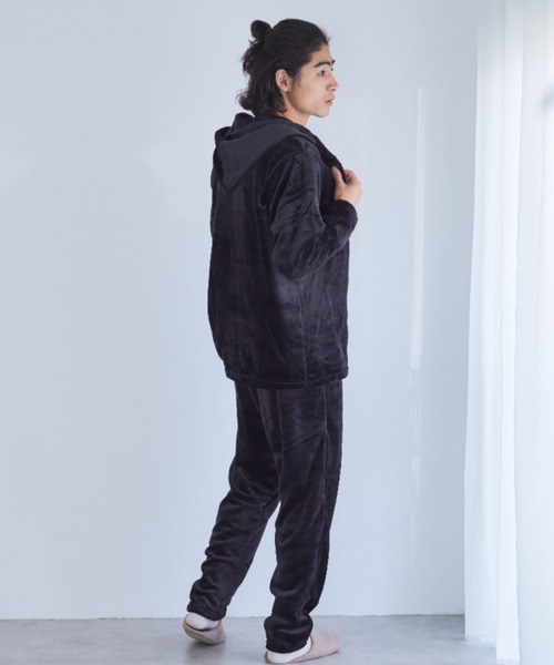 FRUIT OF THE LOOM】ボアルームウェア 上下セット（パーカー＆ロング