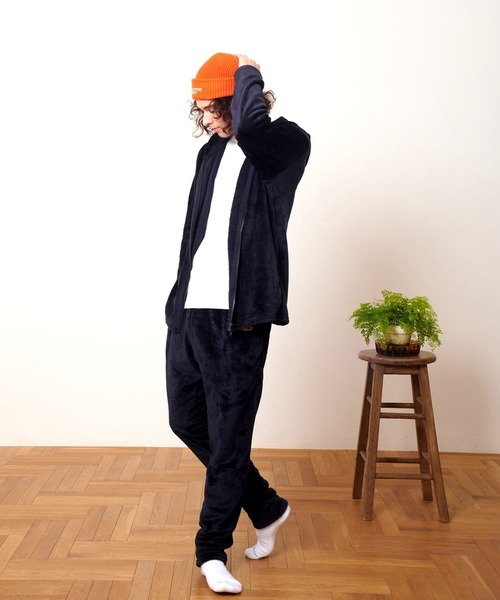 FRUIT OF THE LOOM】ボアルームウェア 上下セット（パーカー＆ロング