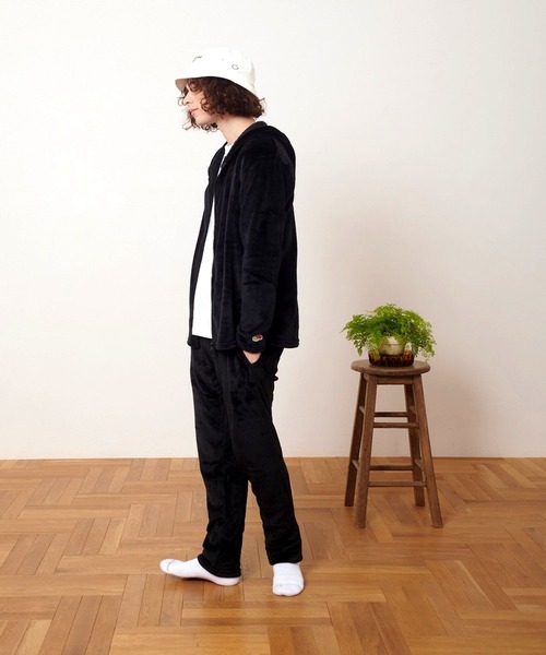 FRUIT OF THE LOOM】ボアルームウェア 上下セット（パーカー＆ロング