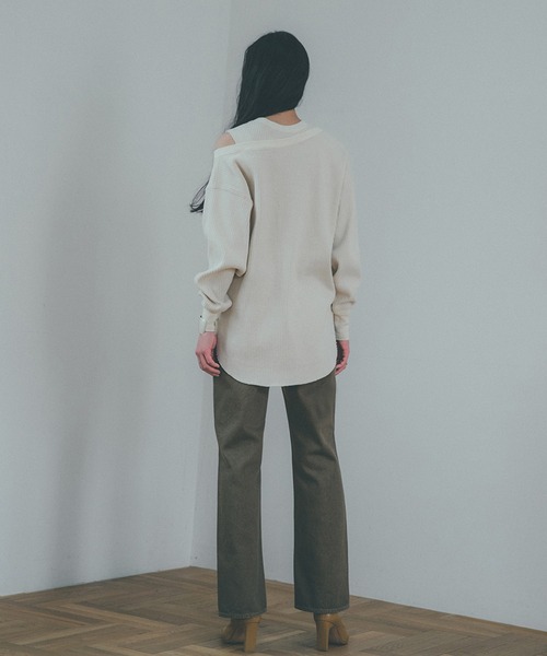 CLANE(クラネ)】カラーダイブーツカットデニム/COLOR DYE BOOTS