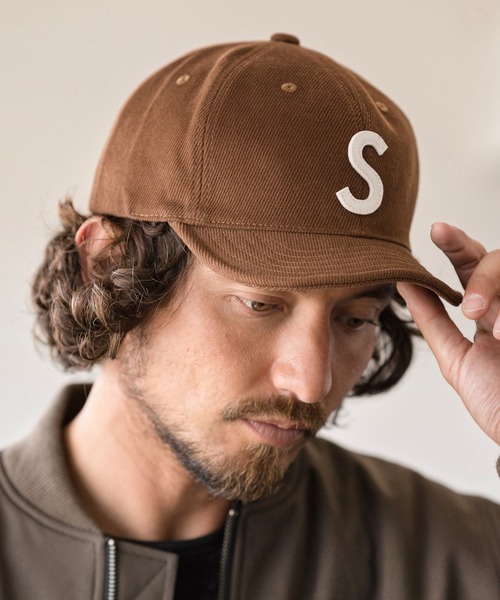 CAMBIO（カンビオ）の「mko9819-ワッペンロゴキャップ（キャップ・メンズ・ブラウン/ブラック/オリーブ/ベージュ・FREE）」の3枚目の写真