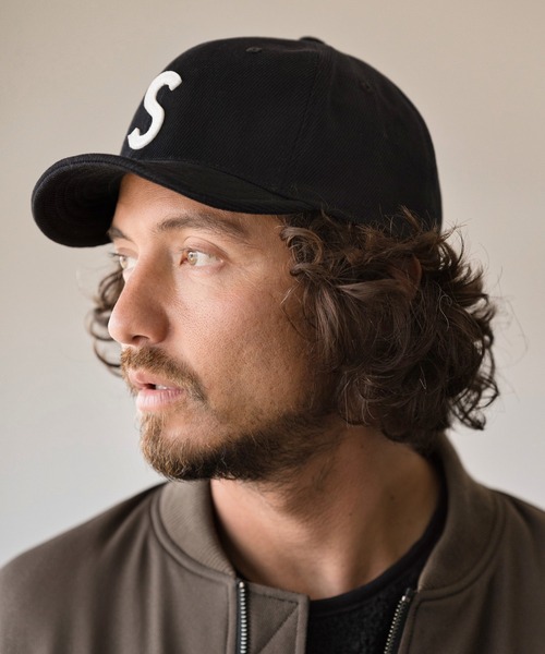 CAMBIO（カンビオ）の「mko9819-ワッペンロゴキャップ（キャップ・メンズ・ブラウン/ブラック/オリーブ/ベージュ・FREE）」の5枚目の写真