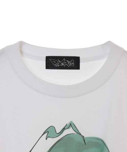 ROMPUS（ロンパース）の「【ROMPUS×JUN INAGAWA】GREENちゃんは長袖でも別に汗かかない（Tシャツ/カットソー・レディース・ブラック/レッド/オフホワイト・2）」の8枚目の写真