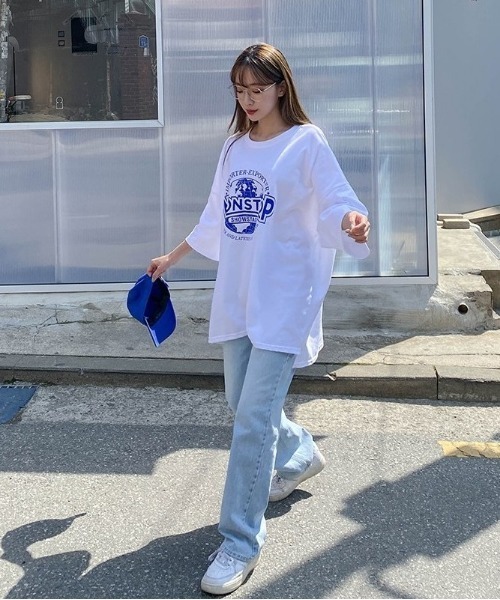 SONA（ソナ）の「SONYUNARA ロングワイドデニムジーンズ（デニムパンツ・レディース・ライトブルー・SMALL/MEDIUM）」の5枚目の写真