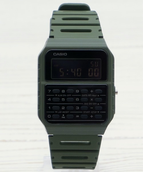 CASIO(カシオ)の「CASIO カシオ:CA-53 チープカシオ 腕時計 カリキュレーター(デジタル腕時計・レディース・ブラック×ブラック/ブラック/ワイン/ネイビー/カーキ/キナリ・FREE)」の9枚目の写真