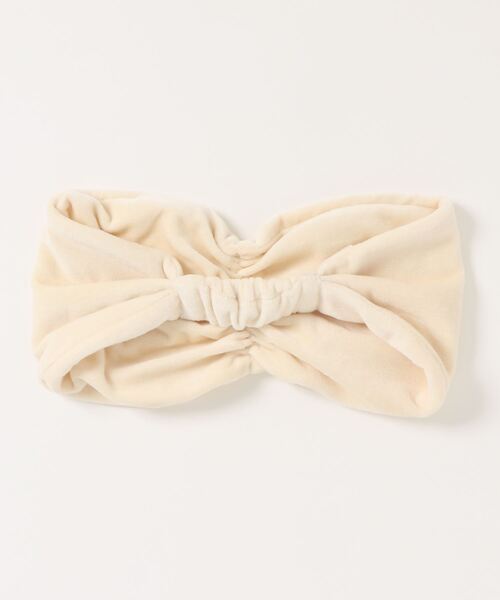 ADAM ET ROPE'（アダムエロペ）の「オーガニックコットンベロアヘアバンド（ヘアバンド・レディース・レンガ/キナリ・FREE）」の3枚目の写真
