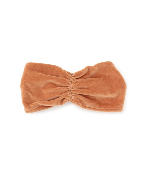ADAM ET ROPE'（アダムエロペ）の「オーガニックコットンベロアヘアバンド（ヘアバンド・レディース・レンガ/キナリ・FREE）」の8枚目の写真