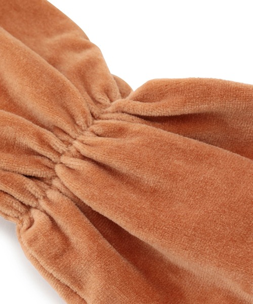 ADAM ET ROPE'（アダムエロペ）の「オーガニックコットンベロアヘアバンド（ヘアバンド・レディース・レンガ/キナリ・FREE）」の9枚目の写真
