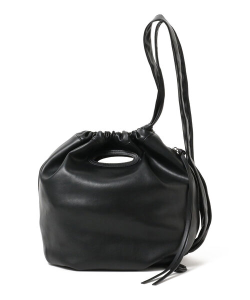 Ray BEAMS（レイビームス）の「Ray BEAMS / ビッグ 巾着 バッグ（ショルダーバッグ・レディース・ブラック/オフホワイト・ONE SIZE）」の9枚目の写真