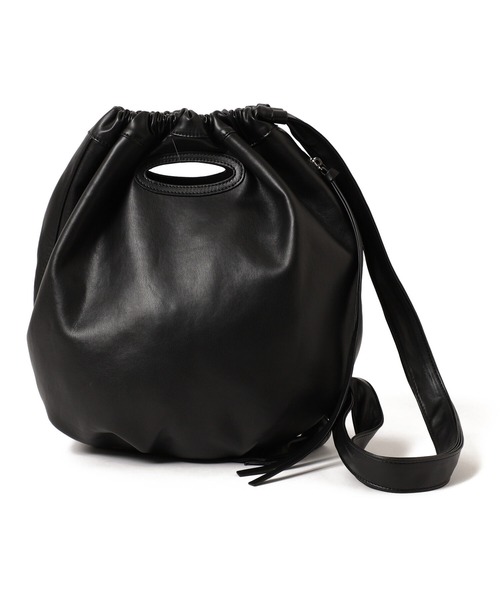 Ray BEAMS（レイビームス）の「Ray BEAMS / ビッグ 巾着 バッグ（ショルダーバッグ・レディース・ブラック/オフホワイト・ONE SIZE）」の13枚目の写真