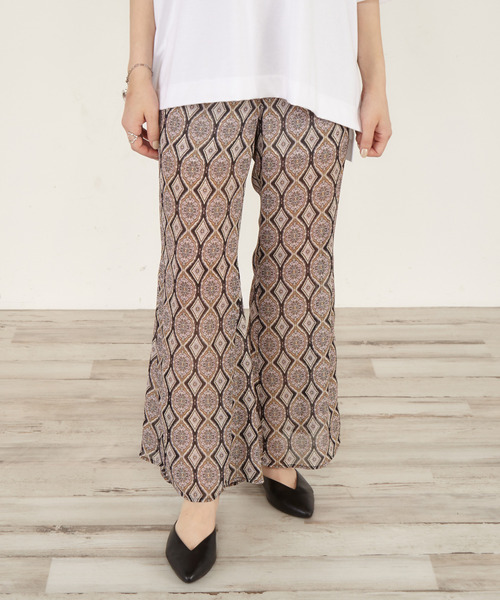 セール Wallpaper Styleプリントフレアパンツ その他パンツ Soffitto ソフィット のファッション通販 Zozotown