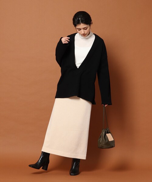 DRESSTERIOR（ドレステリア）の「◆Scye（サイ） 巾着バッグ（ショルダーバッグ・レディース・ブラック/カーキ・00）」の7枚目の写真