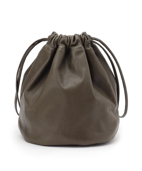 DRESSTERIOR（ドレステリア）の「◆Scye（サイ） 巾着バッグ（ショルダーバッグ・レディース・ブラック/カーキ・00）」の6枚目の写真