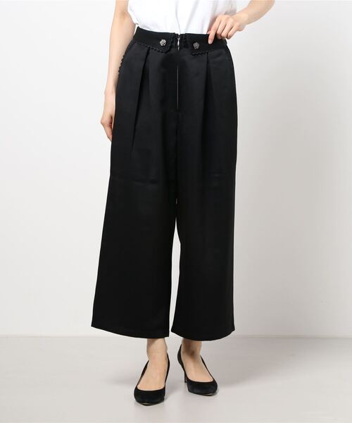 axes femme（アクシーズファム）の「襟デザインセンタージップＰＴ（その他パンツ・レディース・ブラック/ネイビー/ベージュ・MEDIUM）」の2枚目の写真