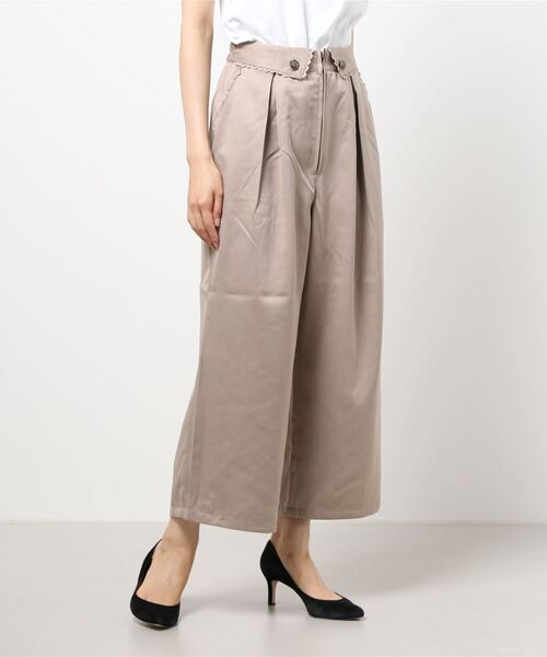axes femme（アクシーズファム）の「襟デザインセンタージップＰＴ（その他パンツ・レディース・ブラック/ネイビー/ベージュ・MEDIUM）」の6枚目の写真