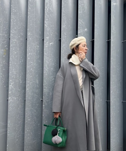 mikomori(ミコモリ)の「DROP COAT(その他アウター・レディース・ライトグレー/グレー・MEDIUM)」の1枚目の写真
