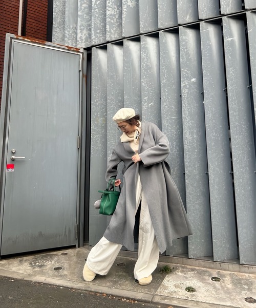 mikomori(ミコモリ)の「DROP COAT(その他アウター・レディース・ライトグレー/グレー・MEDIUM)」の5枚目の写真