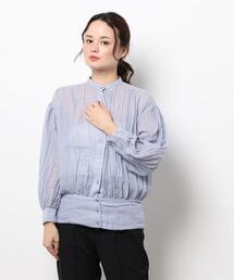 ふんわりジャケットシアーブラウス