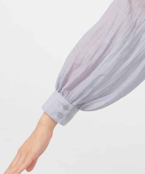 LBC（エルビーシー）の「ふんわりジャケットシアーブラウス（シャツ/ブラウス・レディース・ブラック/ブルー・M）」の13枚目の写真