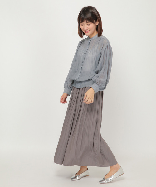 LBC（エルビーシー）の「ふんわりジャケットシアーブラウス（シャツ/ブラウス・レディース・ブラック/ブルー・M）」の15枚目の写真