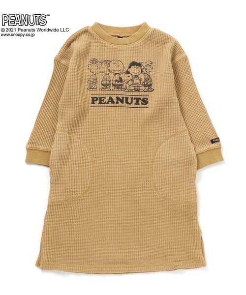 F.O.KIDS(エフオーキッズ)の「PEANUTSコラボワンピース(ワンピース・キッズ・ベージュ/ブラウン/サックスブルー・120/130/80/100/95/90/110/140)」の3枚目の写真