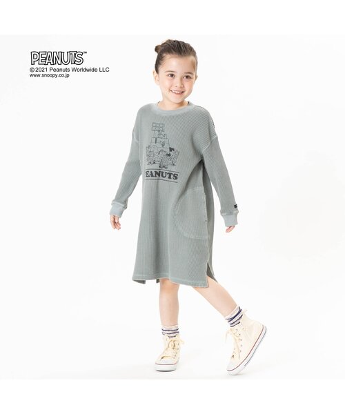 F.O.KIDS(エフオーキッズ)の「PEANUTSコラボワンピース(ワンピース・キッズ・ベージュ/ブラウン/サックスブルー・120/130/80/100/95/90/110/140)」の14枚目の写真