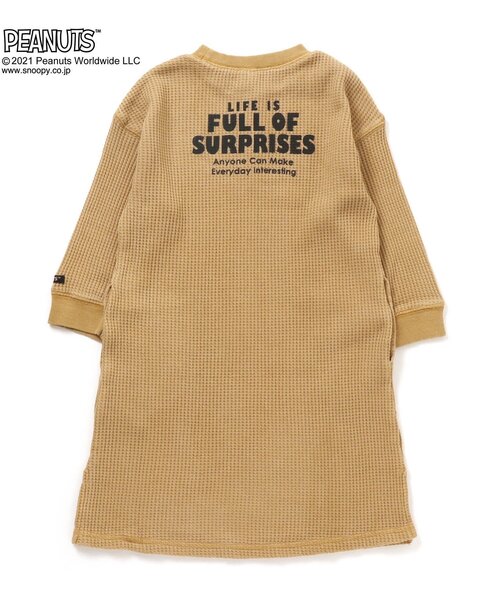 F.O.KIDS(エフオーキッズ)の「PEANUTSコラボワンピース(ワンピース・キッズ・ベージュ/ブラウン/サックスブルー・120/130/80/100/95/90/110/140)」の6枚目の写真