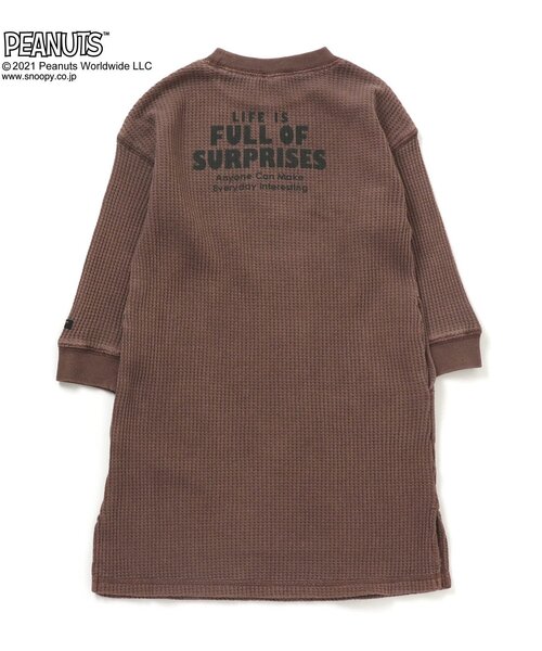 F.O.KIDS(エフオーキッズ)の「PEANUTSコラボワンピース(ワンピース・キッズ・ベージュ/ブラウン/サックスブルー・120/130/80/100/95/90/110/140)」の8枚目の写真