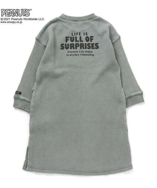 F.O.KIDS(エフオーキッズ)の「PEANUTSコラボワンピース(ワンピース・キッズ・ベージュ/ブラウン/サックスブルー・120/130/80/100/95/90/110/140)」の4枚目の写真