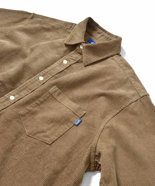 Lafayette（ラファイエット）の「LFYT ラファイエット [Lafayette] - ロゴ ビッグシルエット コーデュロイ 長袖 シャツ [L LOGO BIG SILHOUETTE CORDUROY SHIRT]（シャツ/ブラウス・メンズ・ベージュ/ネイビー/マルチ/バーガンディー・L/M/XL）」の20枚目の写真