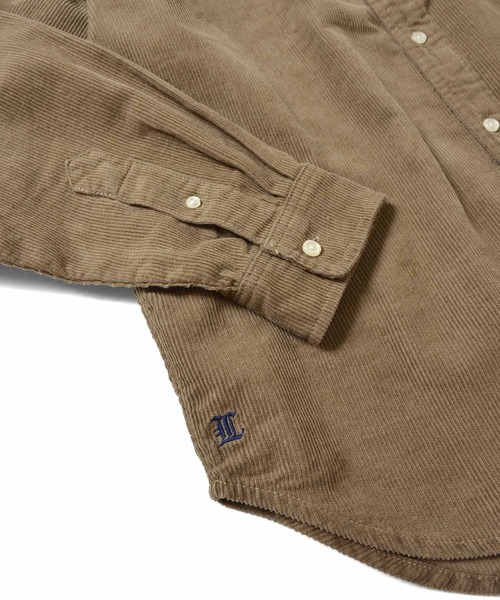 Lafayette（ラファイエット）の「LFYT ラファイエット [Lafayette] - ロゴ ビッグシルエット コーデュロイ 長袖 シャツ [L LOGO BIG SILHOUETTE CORDUROY SHIRT]（シャツ/ブラウス・メンズ・ベージュ/ネイビー/マルチ/バーガンディー・L/M/XL）」の14枚目の写真