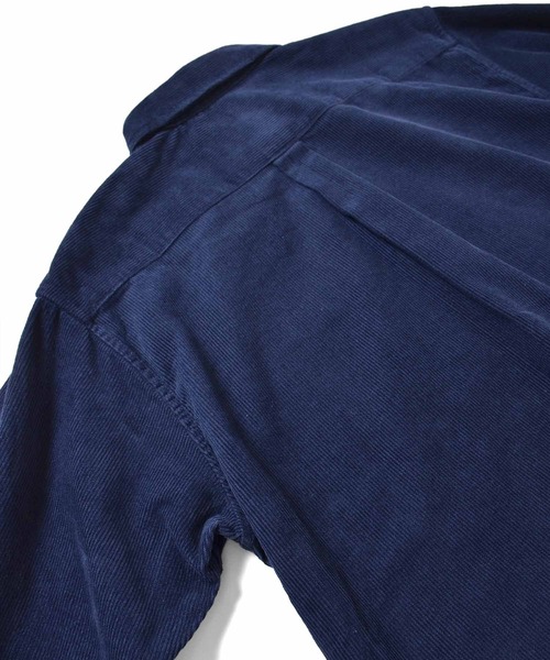 Lafayette（ラファイエット）の「LFYT ラファイエット [Lafayette] - ロゴ ビッグシルエット コーデュロイ 長袖 シャツ [L LOGO BIG SILHOUETTE CORDUROY SHIRT]（シャツ/ブラウス・メンズ・ベージュ/ネイビー/マルチ/バーガンディー・L/M/XL）」の21枚目の写真