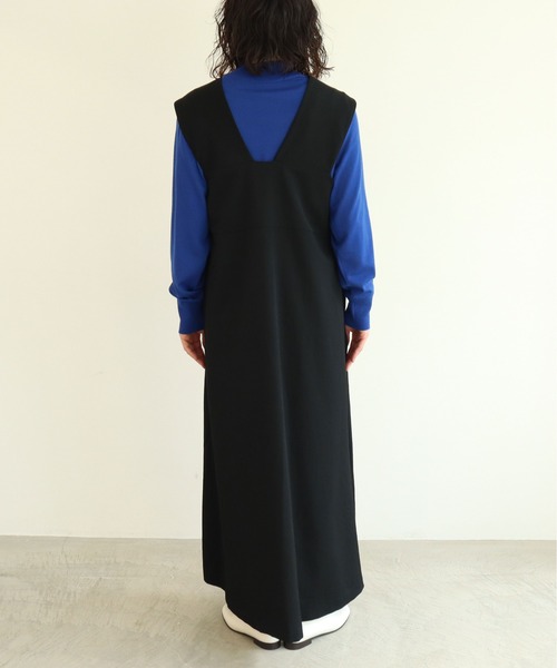 yuni（ユニ ）の「タンブラーウールギャバ 2way jumperスカート