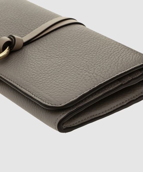 Chloe（クロエ）の「ALPHABET / フラップ付きロングウォレット　WALLET WITH FLAP（財布・レディース・グレー・FREE）」の9枚目の写真