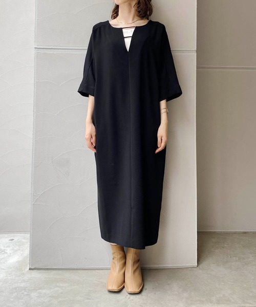 CAPRICIEUX LE'MAGE（カプリシューレマージュ）の「2WAYカットアウトワンピース（ワンピース・レディース・ブラック/グリーン/キャメル・FREE）」の7枚目の写真